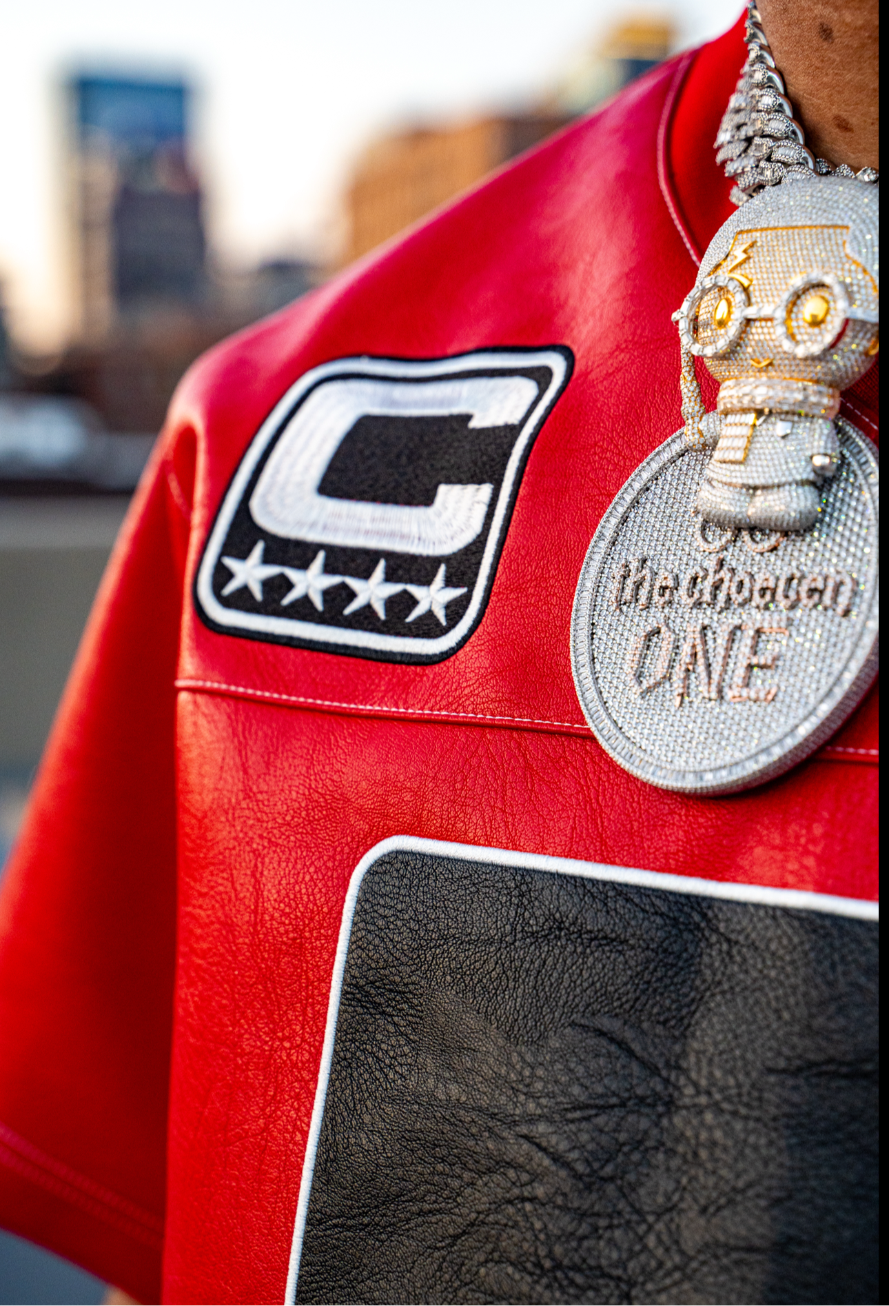 Mike Vick Edition – HMBC Premium Red Leather #7 Jersey