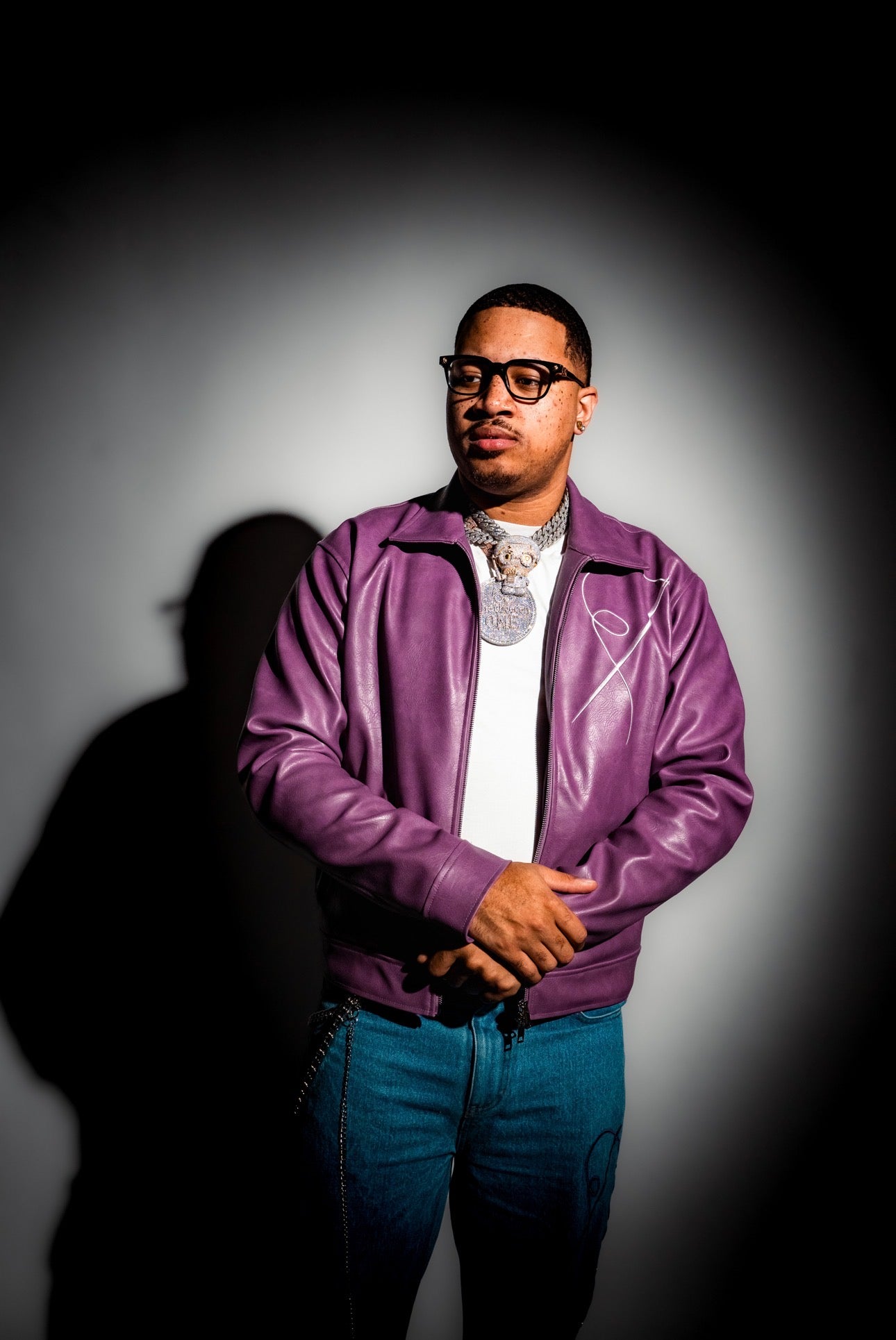 Violet Leather Jacket