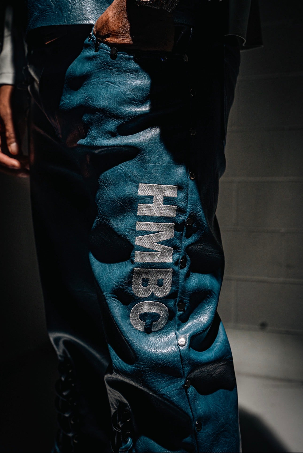 HBK Wave Runner Studded Leather Flares