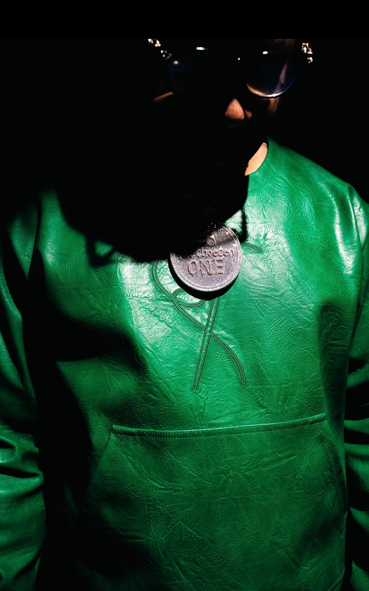Green Goblin Leather Hoodie