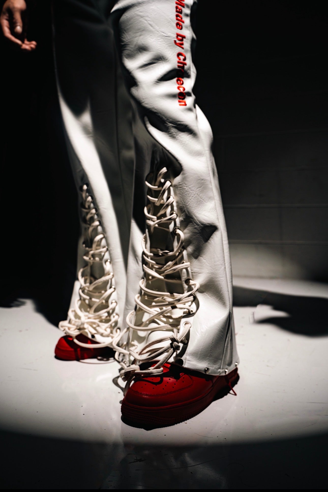 Red Reign HBK Studded Leather Flares