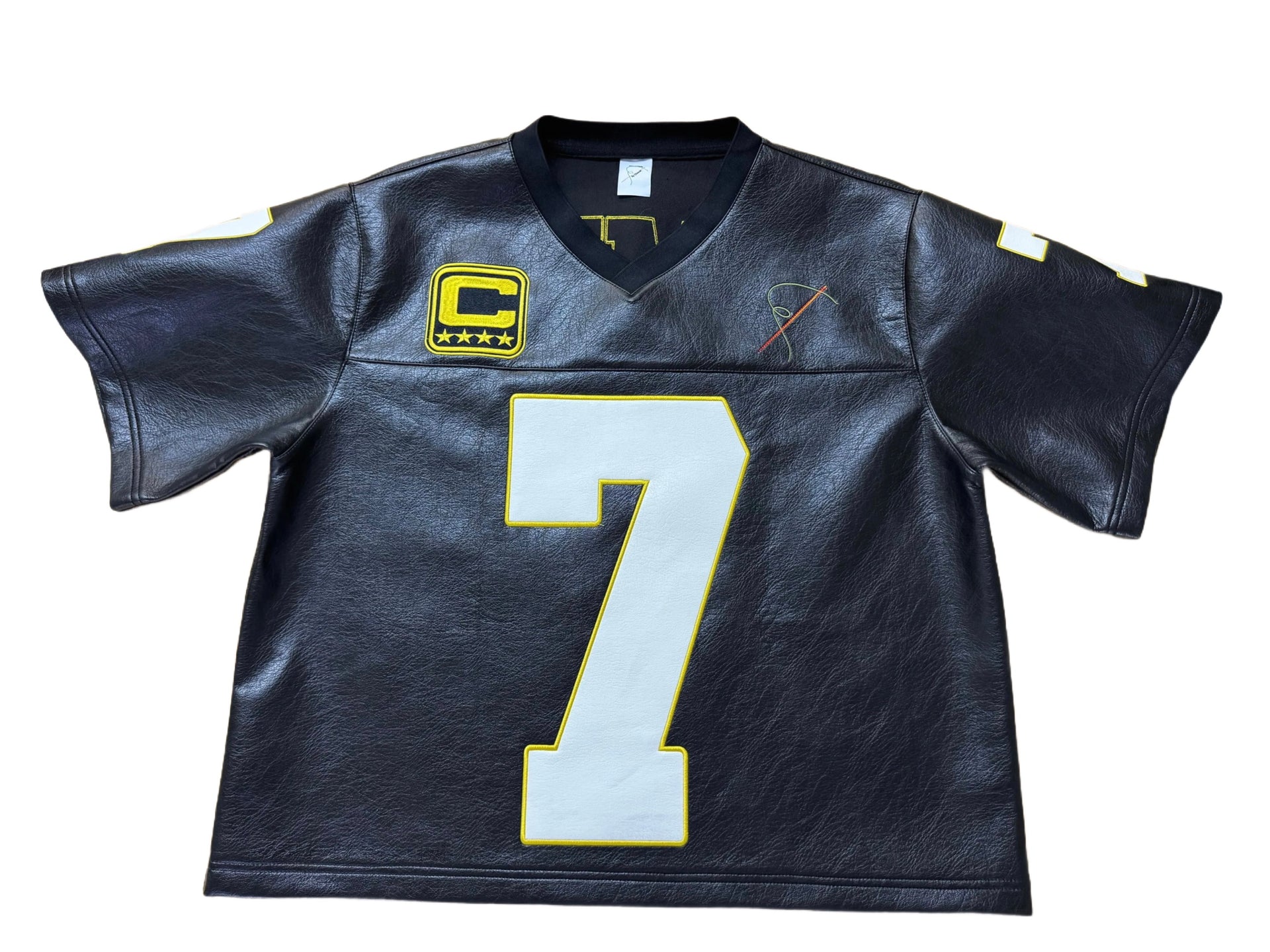 Premium Leather Football Jersey – No. 7 Edition