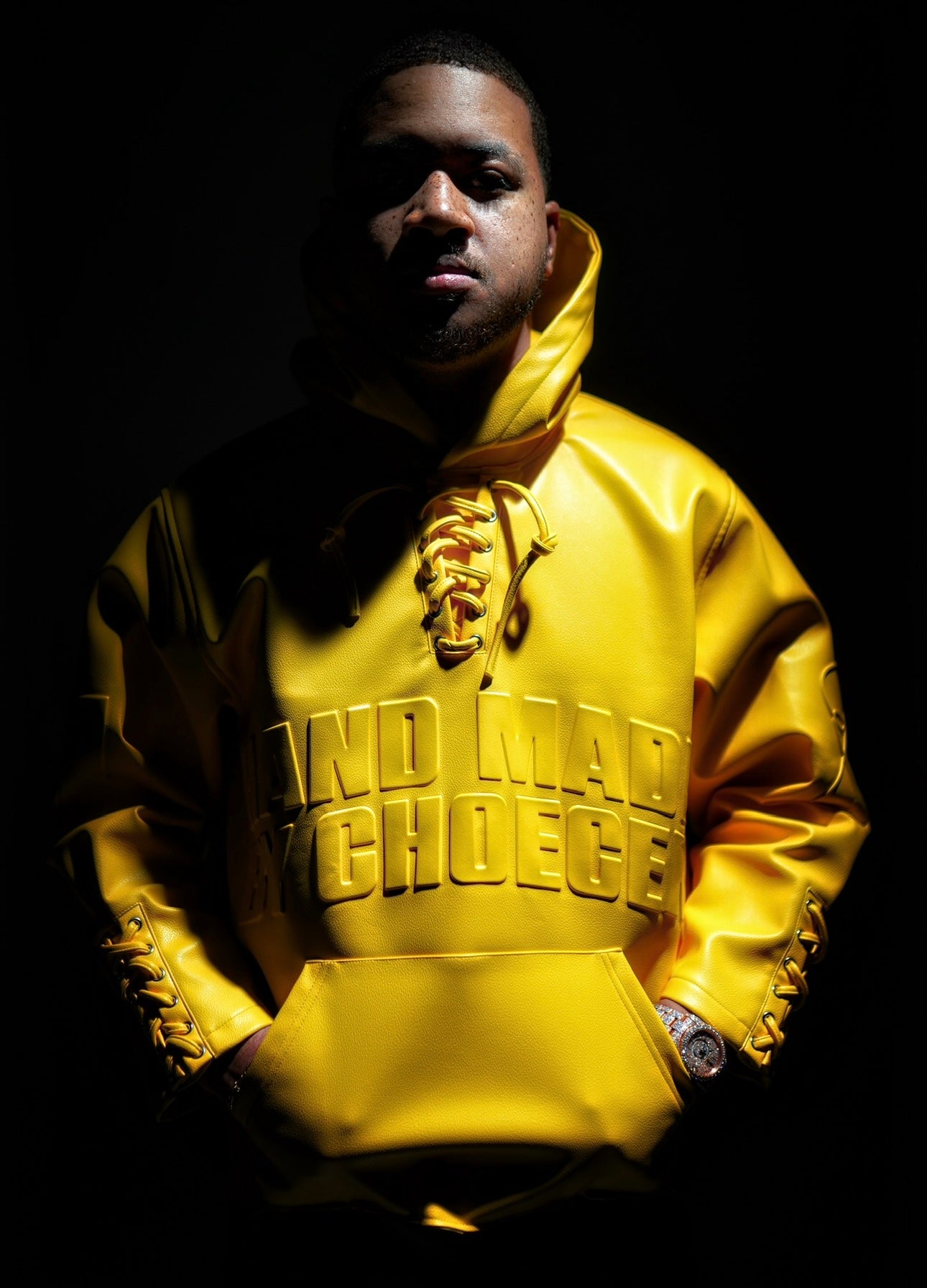 Premium Leather Cropped Hockey Jersey