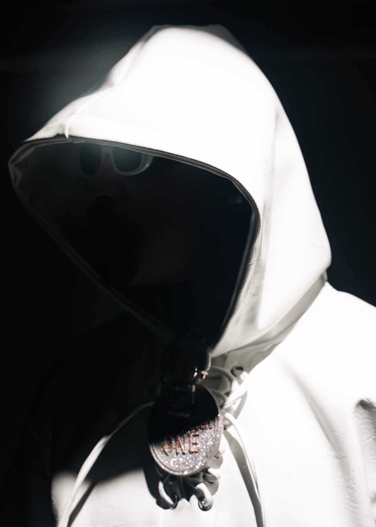 Wave Runner Leather Hoodie