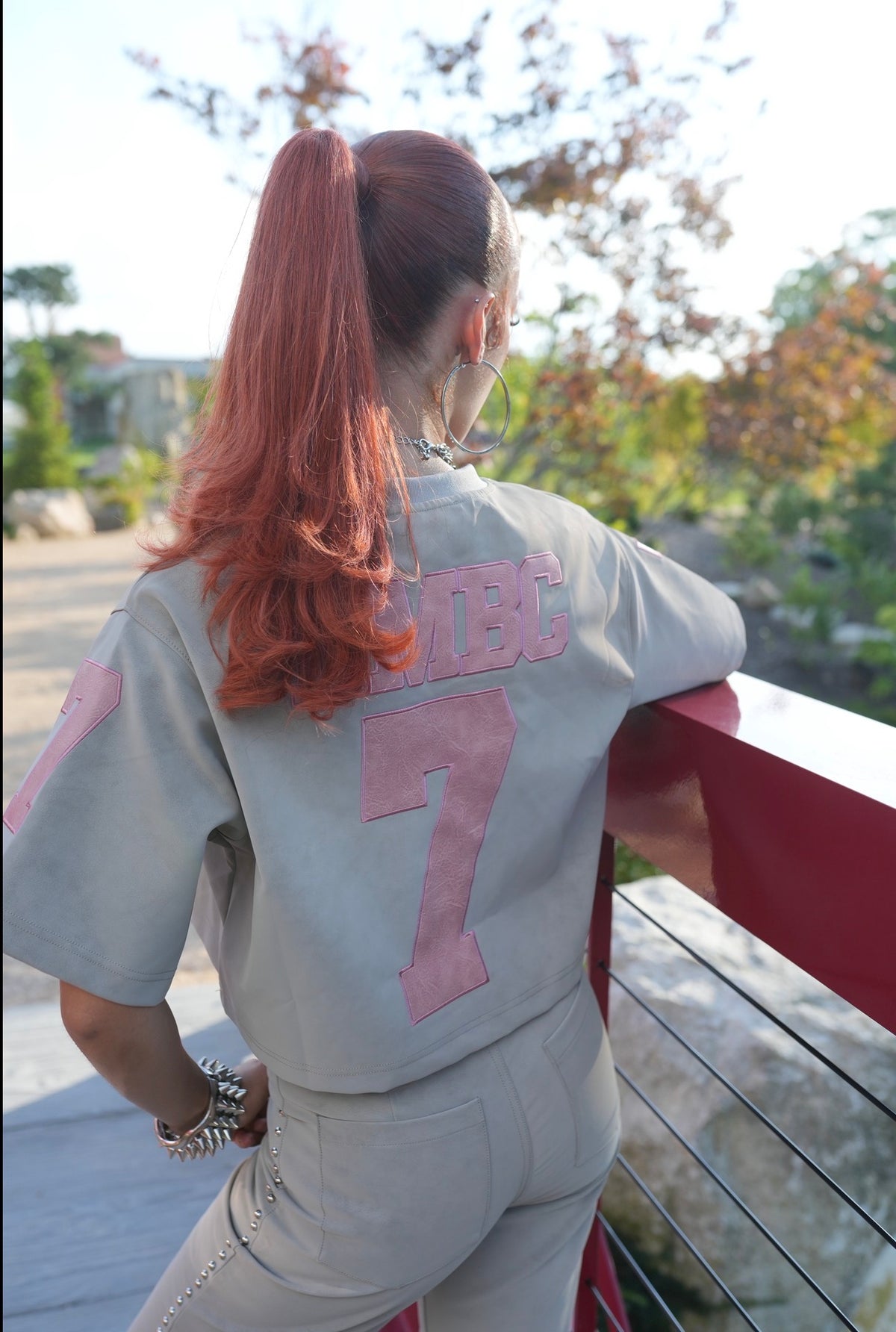 Stone Grey Cropped Vixen Jersey