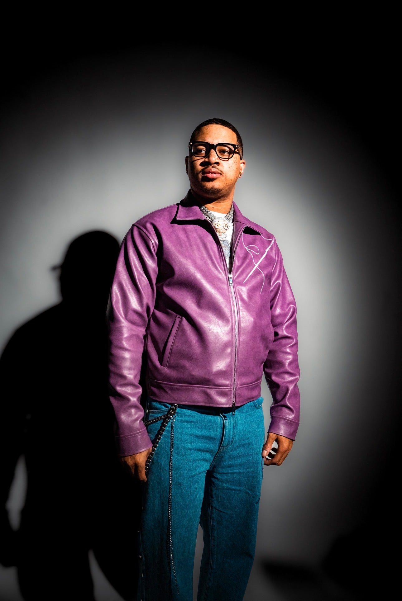 Violet Leather Jacket