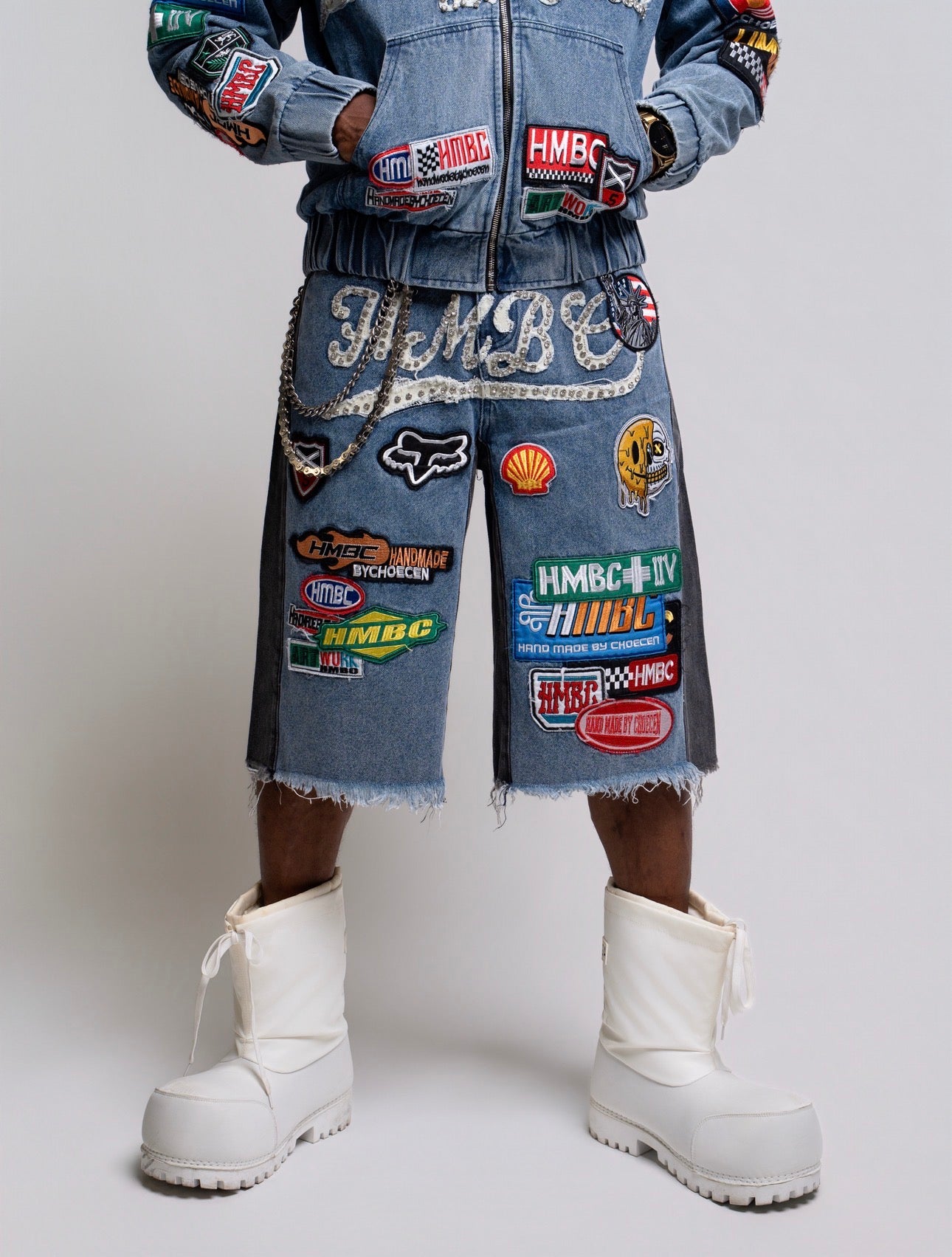 Victory Lap Blue Jean Denim Shorts